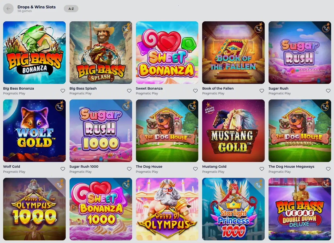 Spinanga mobile casino interface showing game lobby and bonus section on smartphone